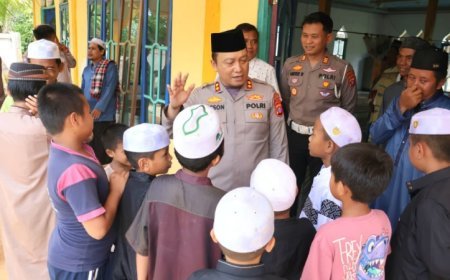 Kapolres Barsel Gelar Jumat Curhat Bersama Jemaah Masjid Kuba Danau Ganting