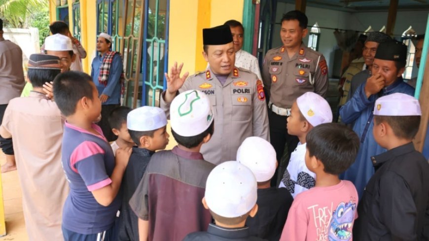 Kapolres Barsel Gelar Jumat Curhat Bersama Jemaah Masjid Kuba Danau Ganting