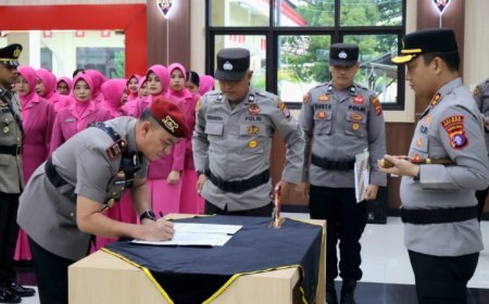 Kapolres Barsel Pimpin Sertijab PJU dan Kapolsek, Perkuat Kinerja Pelayanan Polri